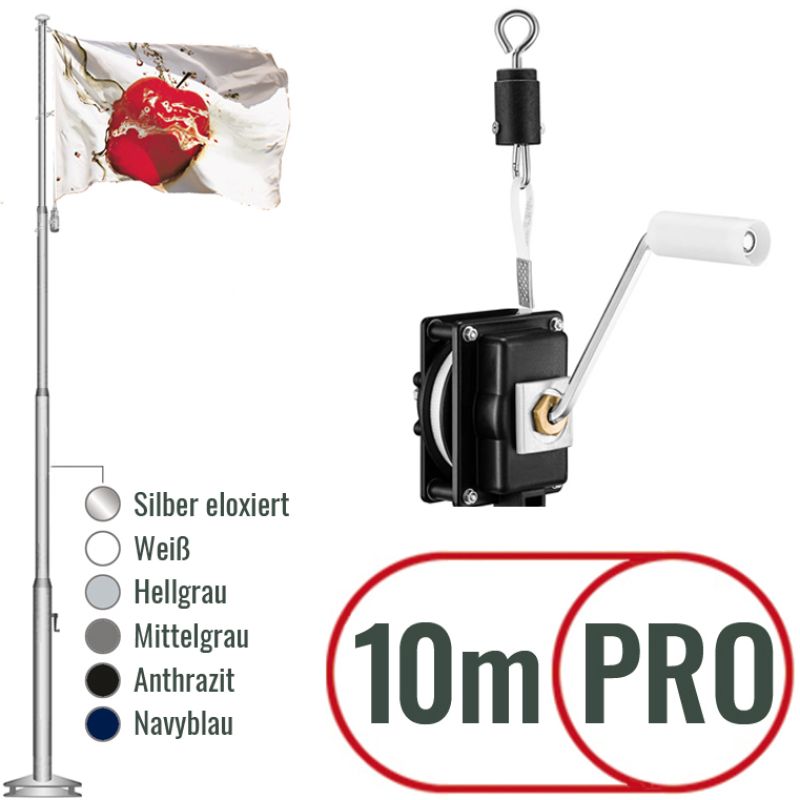 Fahnenmast Kurbel PRO 1000cm Fahnenmast Kurbel PRO 1000cm